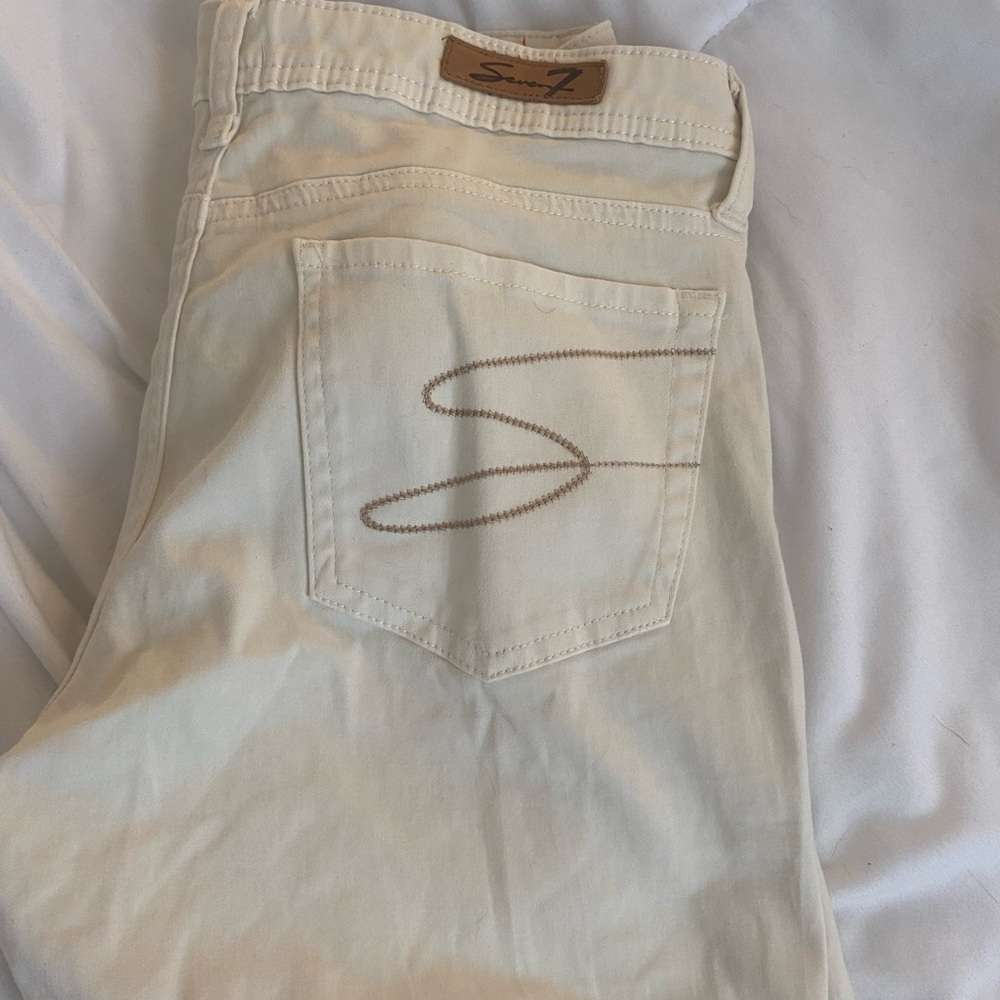 7 low rise jeans